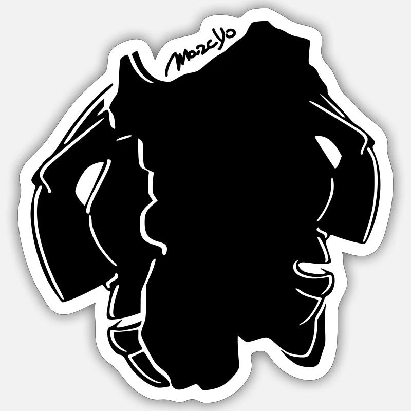 Mamuthones Sardaigne Sticker taille S (10 x 10 cm)