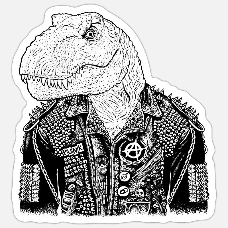 T-Rex Heavy Sticker size S (10 x 10 cm)