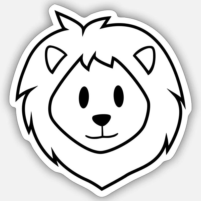 Braunschweiger Löwe Sticker Größe S (10 x 10 cm)