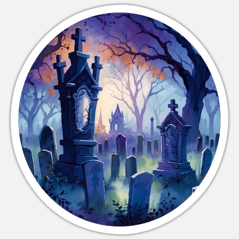 Graveyard Sticker size S (10 x 10 cm)