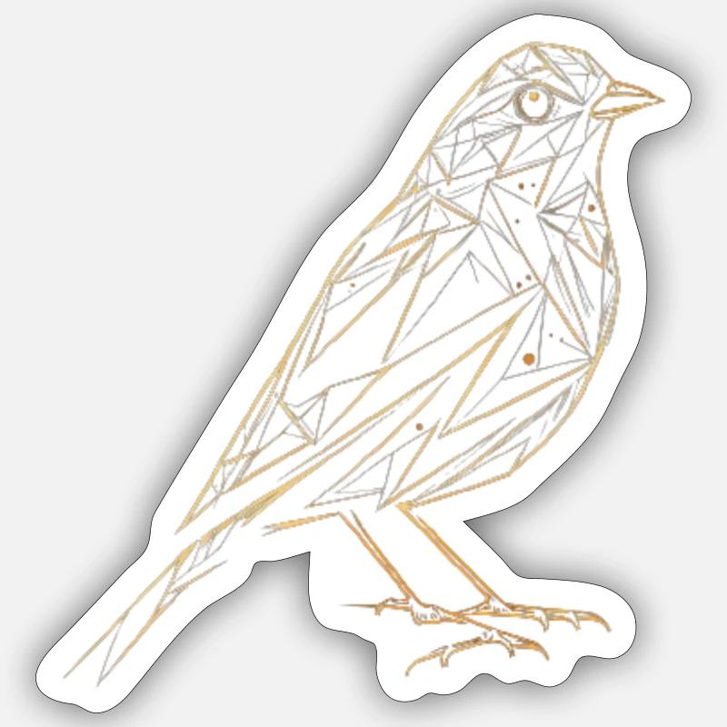 Spatzenglück Sticker taille S (10 x 10 cm)