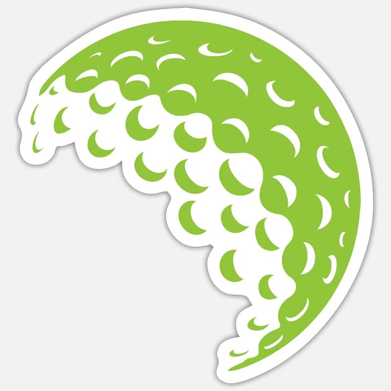 Golf ball - Sticker size S (10 x 10 cm) - white matte