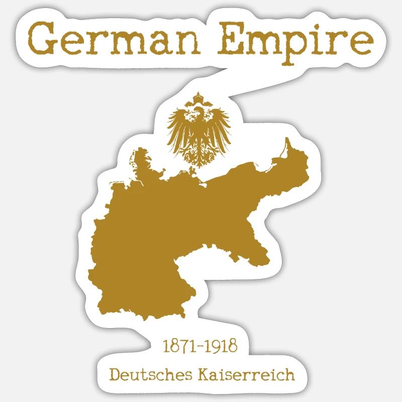 Impero tedesco Sticker formato S (10 x 10 cm)