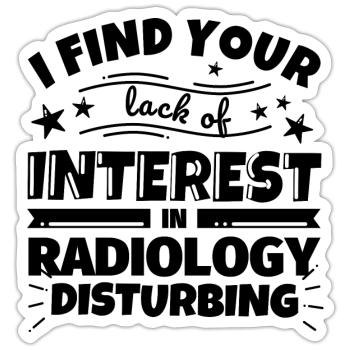 Radiologie lustiges Geschenk - Sticker Größe S (10 x 10 cm) - Mattweiß - Vorne
