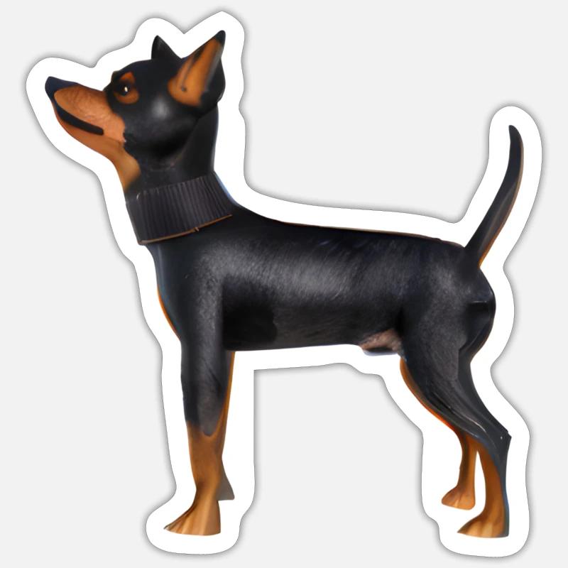 Lancashire Heeler - Sticker Größe S (10 x 10 cm) - Mattweiß