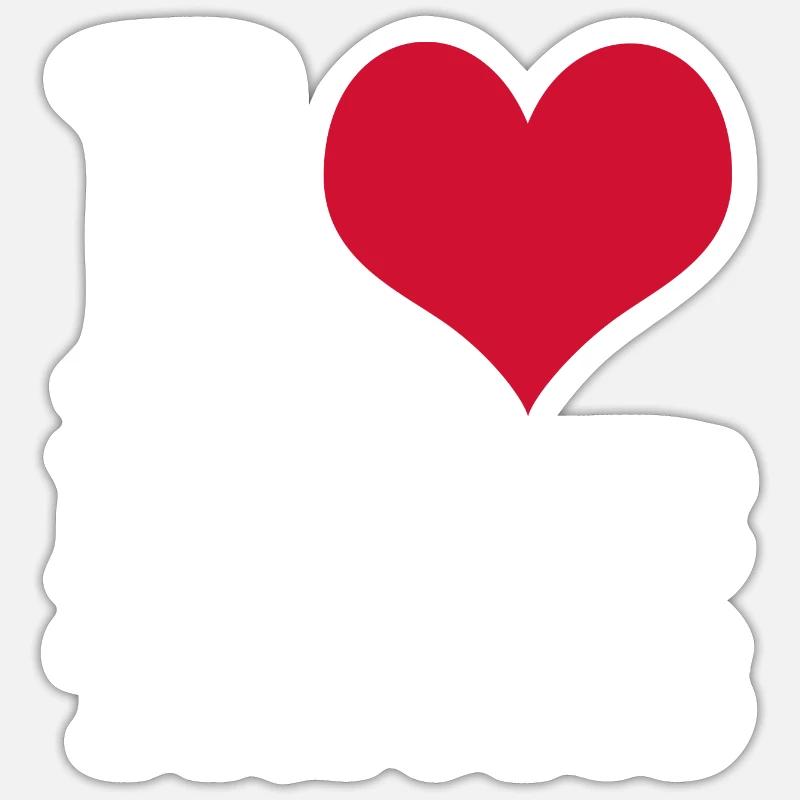 Zaubern Zauberer I Love Magic Tricks Sticker Größe S (10 x 10 cm)