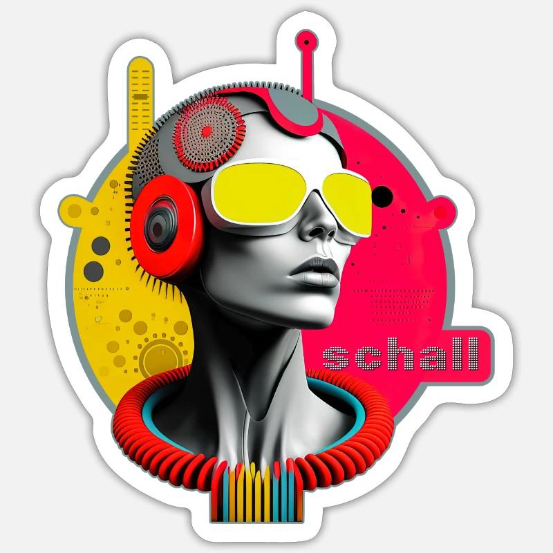 Schall 2 Sticker Größe S (10 x 10 cm)