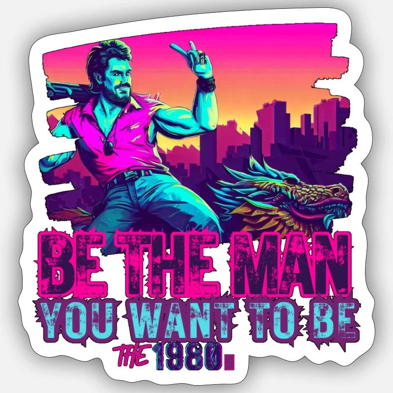 Sei der Man, der du sein willst Sticker Größe S (10 x 10 cm)