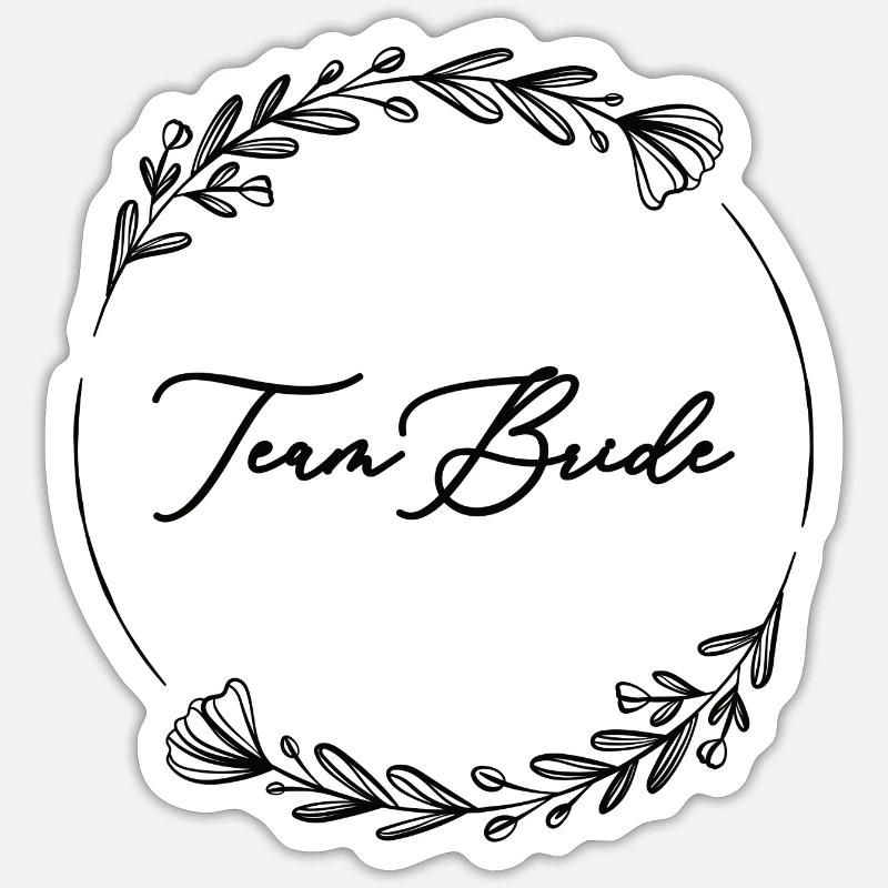 Team Bride EVJF Sticker taille S (10 x 10 cm)