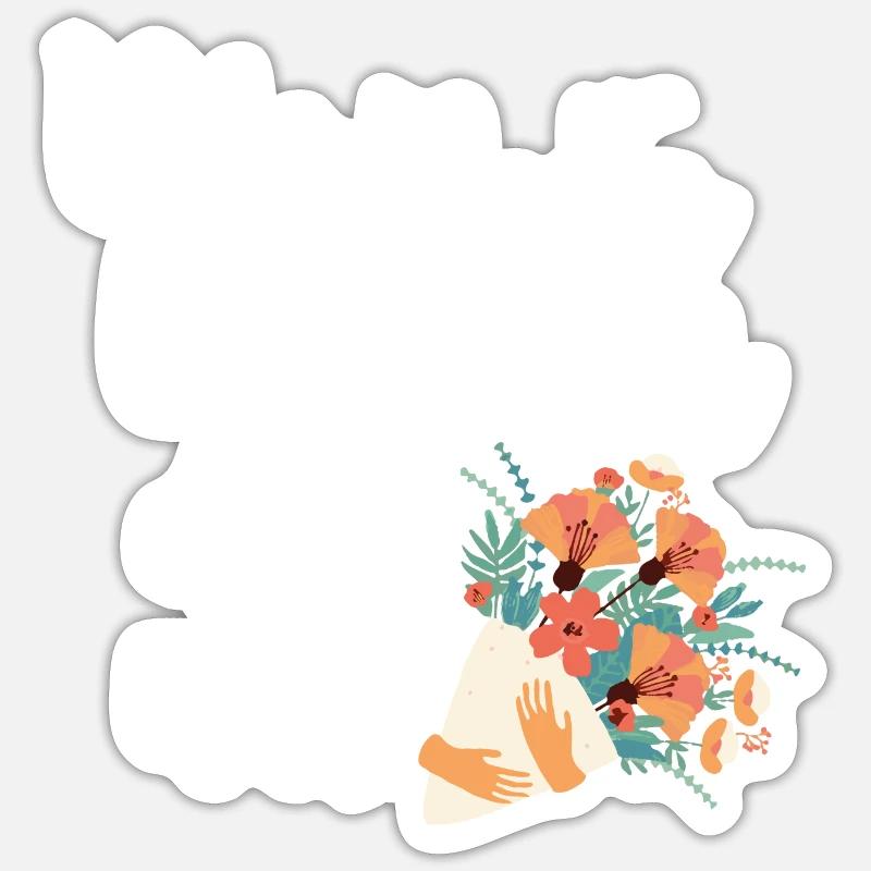 Die Beste Mama der Welt Muttertag Sticker Größe S (10 x 10 cm)