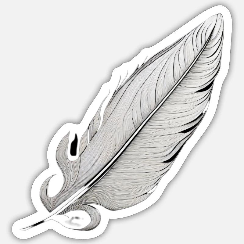 Federleicht soll es sein Sticker Größe S (10 x 10 cm)