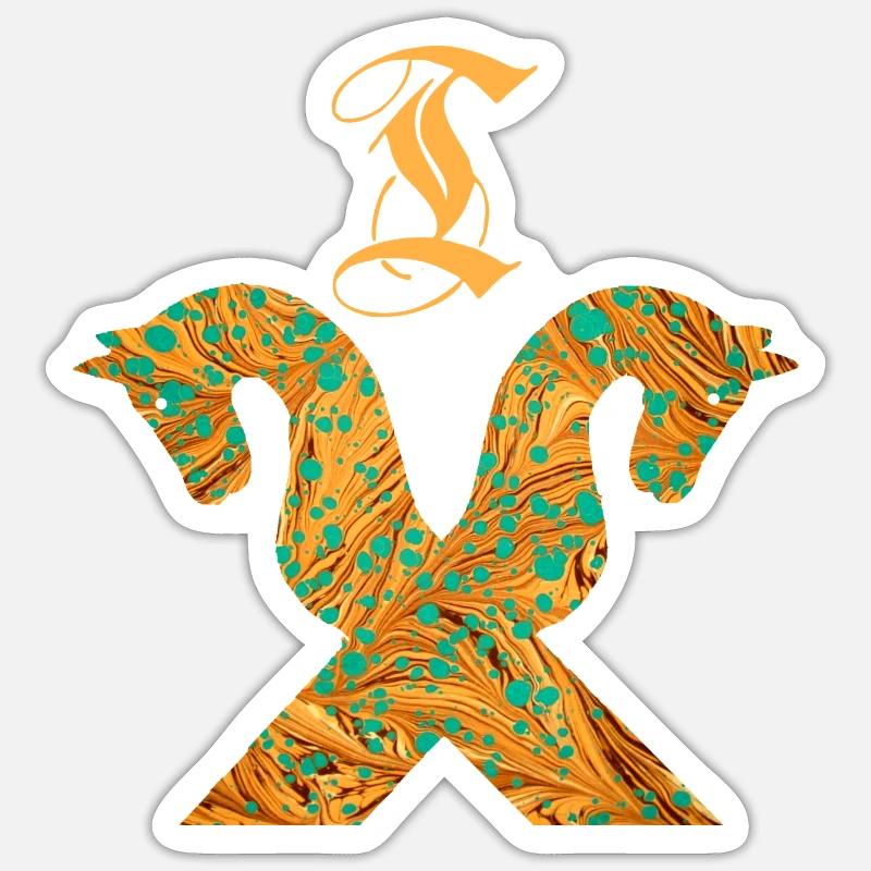 Pignon pour chevaux E 95 T Sticker taille S (10 x 10 cm)