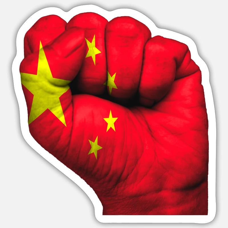 Faust China Sticker Größe S (10 x 10 cm)