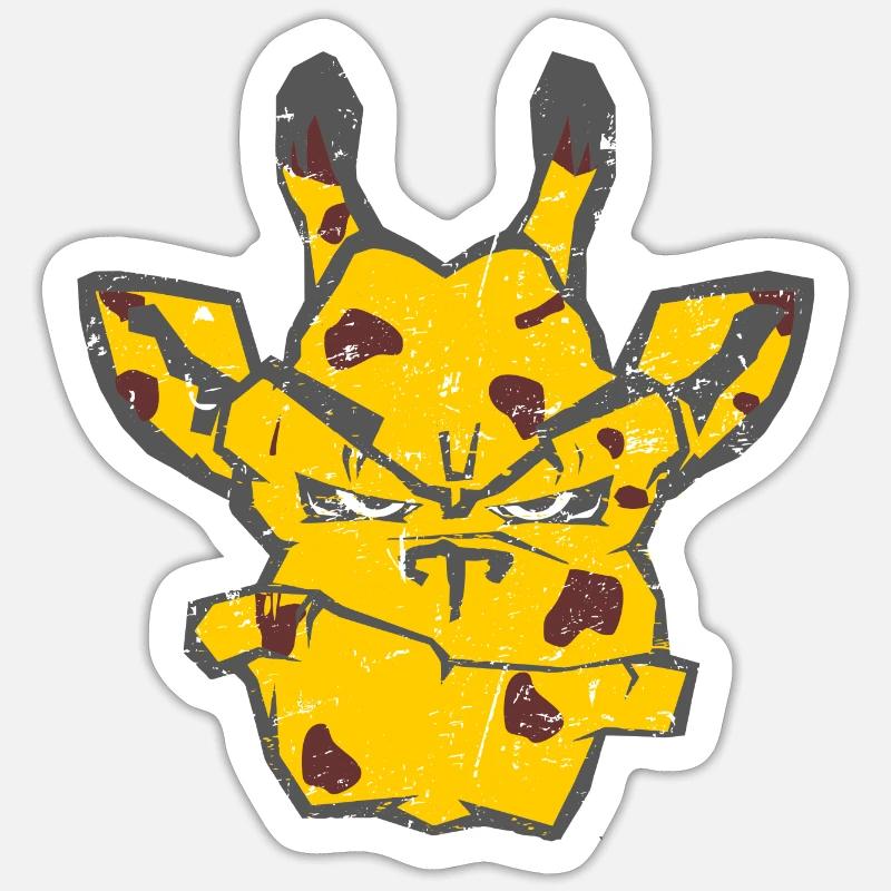 böse Giraffe Sticker Größe S (10 x 10 cm)