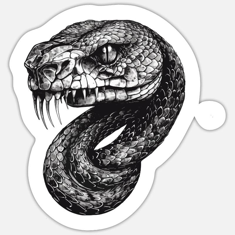 Snake Sticker Größe S (10 x 10 cm)