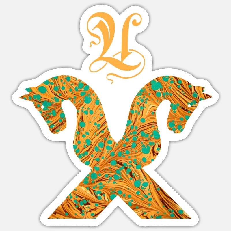 Pignon pour chevaux E 95 U Sticker taille S (10 x 10 cm)