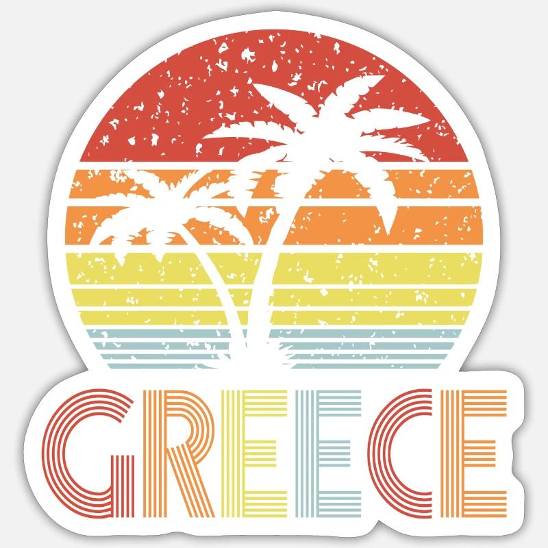 Greece - Sticker Größe S (10 x 10 cm) - Mattweiß