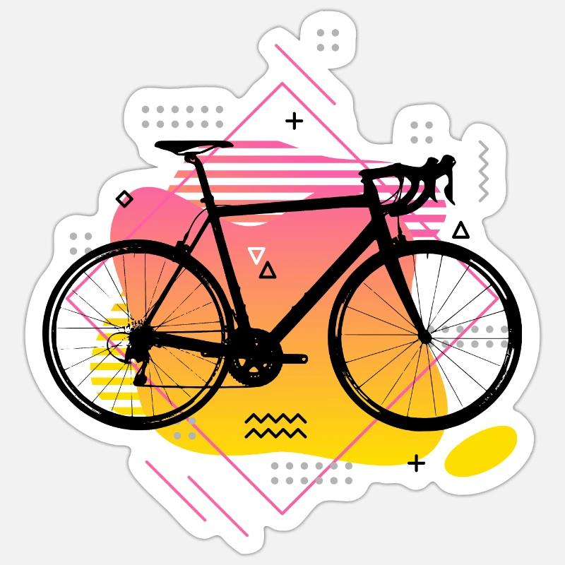 Coureur - Sticker taille S (10 x 10 cm) - blanc mat