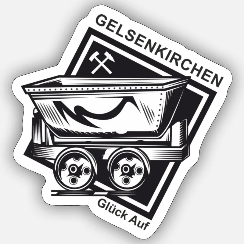 Gelsenkirchen Lore Sticker Größe S (10 x 10 cm)