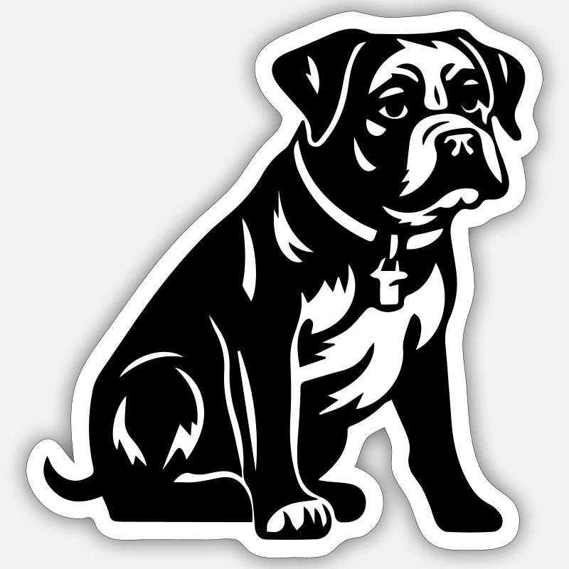 chiot Sticker taille S (10 x 10 cm)