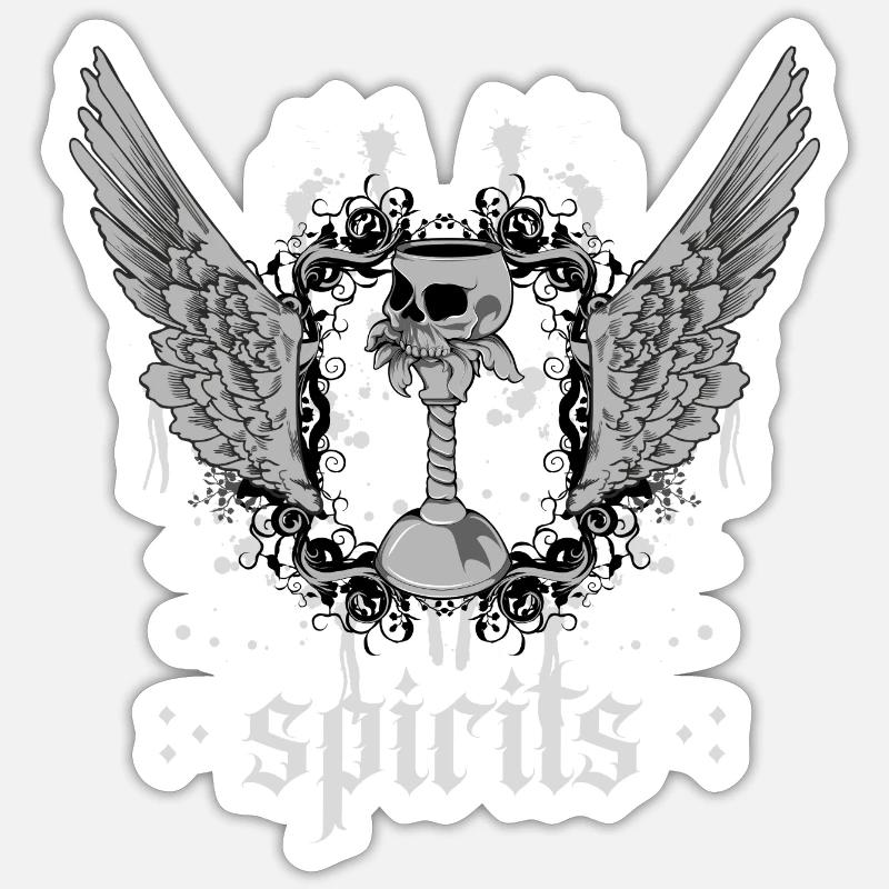 Gothic Spirits - Sticker size S (10 x 10 cm) - white matte