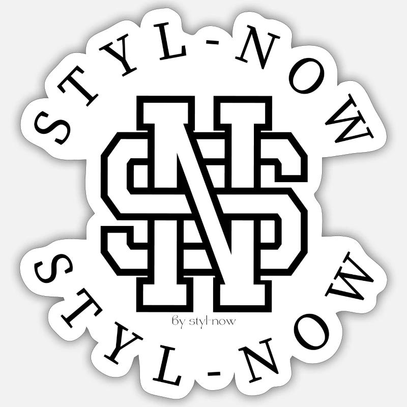 STYL-NOW Logo - Sticker size S (10 x 10 cm) - white matte