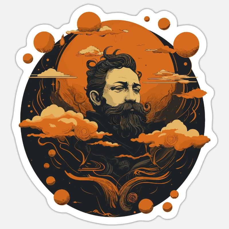 Barber - Sticker Größe S (10 x 10 cm) - Mattweiß