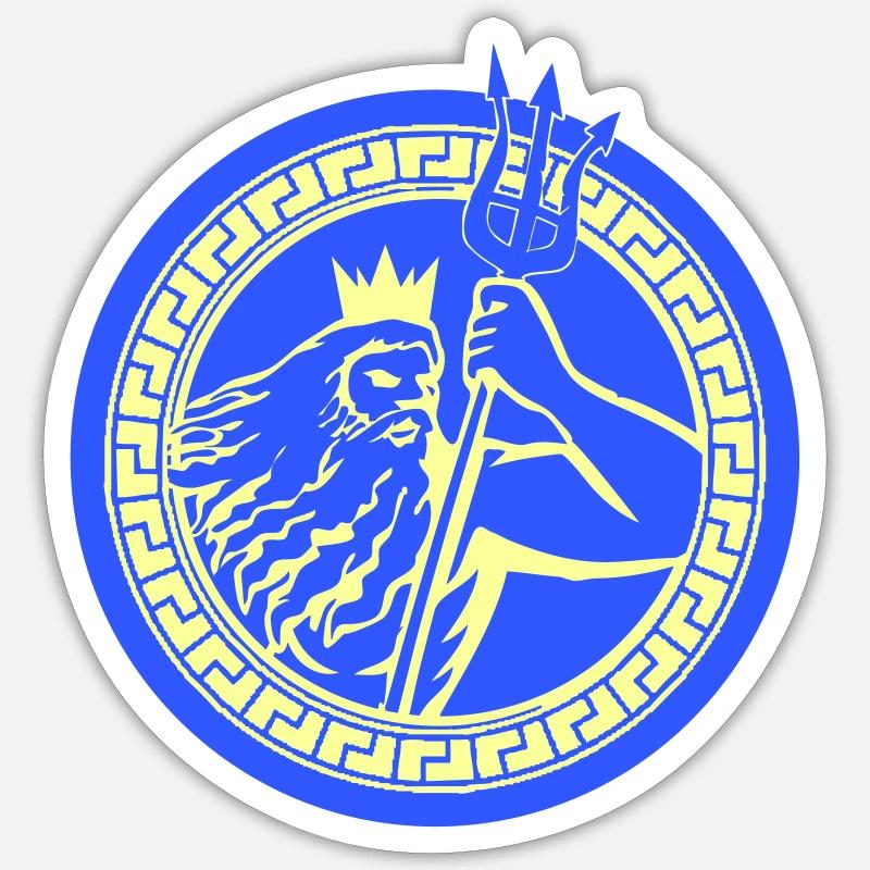 Poseidon Triton Sticker size S (10 x 10 cm)