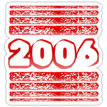 2006 - Sticker size S (10 x 10 cm) - white matte - Front