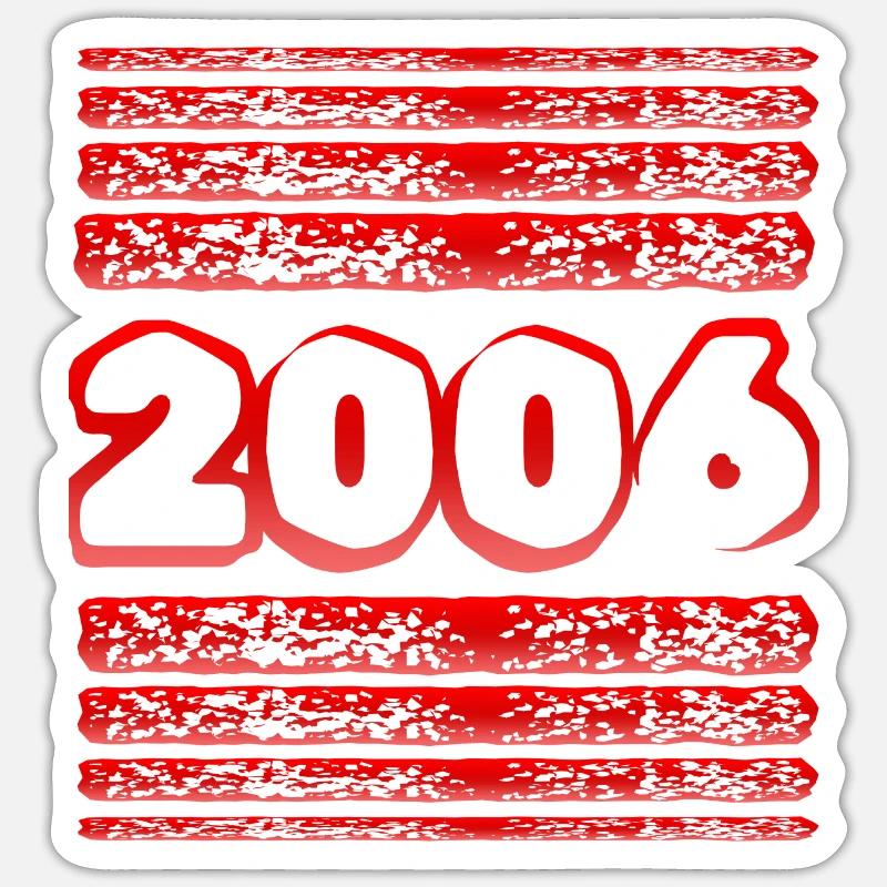 2006 - Sticker size S (10 x 10 cm) - white matte