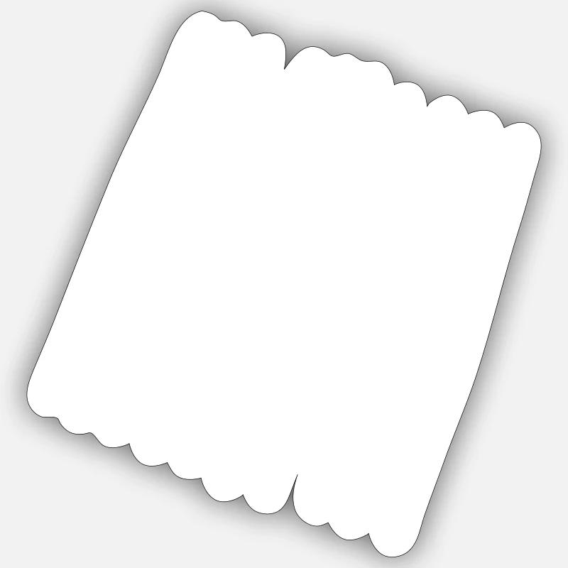 Stripe patch design - Sticker size S (10 x 10 cm) - white matte