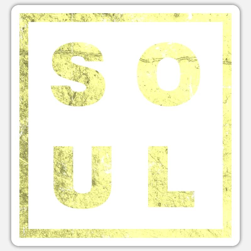 ÂME MINIMALE - Sticker taille S (10 x 10 cm) - blanc mat
