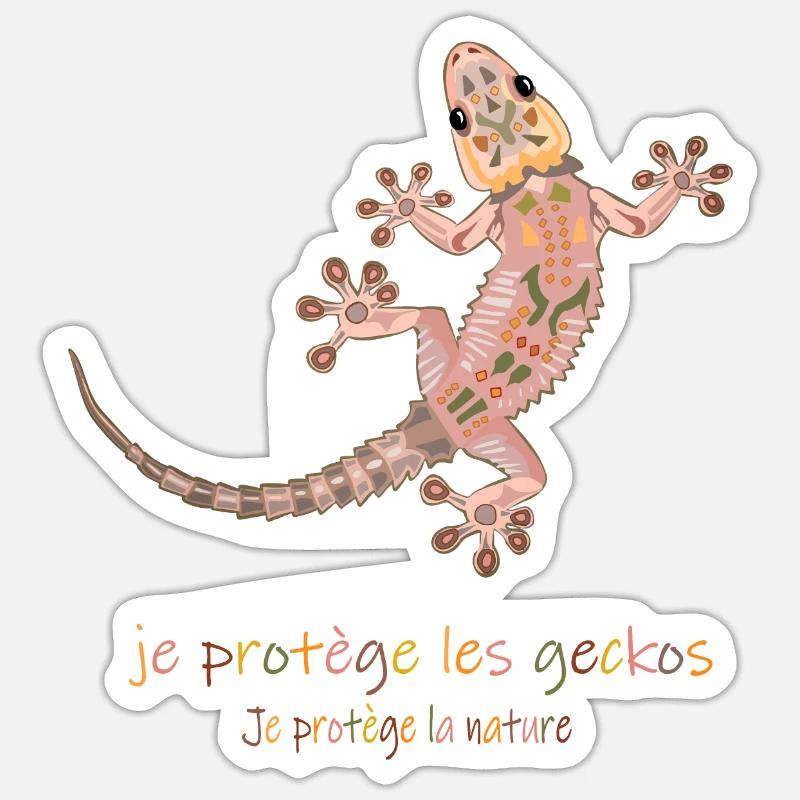 gecko Sticker taille S (10 x 10 cm)