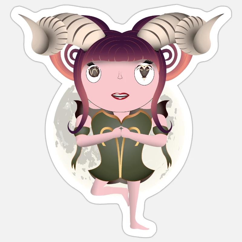 Mara - Sticker size S (10 x 10 cm) - white matte
