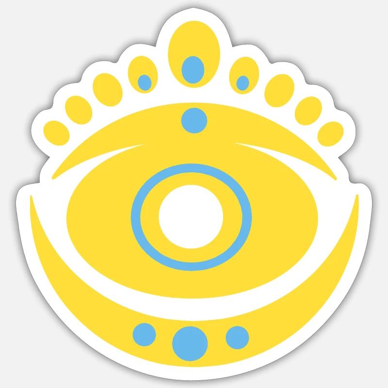 Pattern N°9 - Sticker size S (10 x 10 cm) - white matte