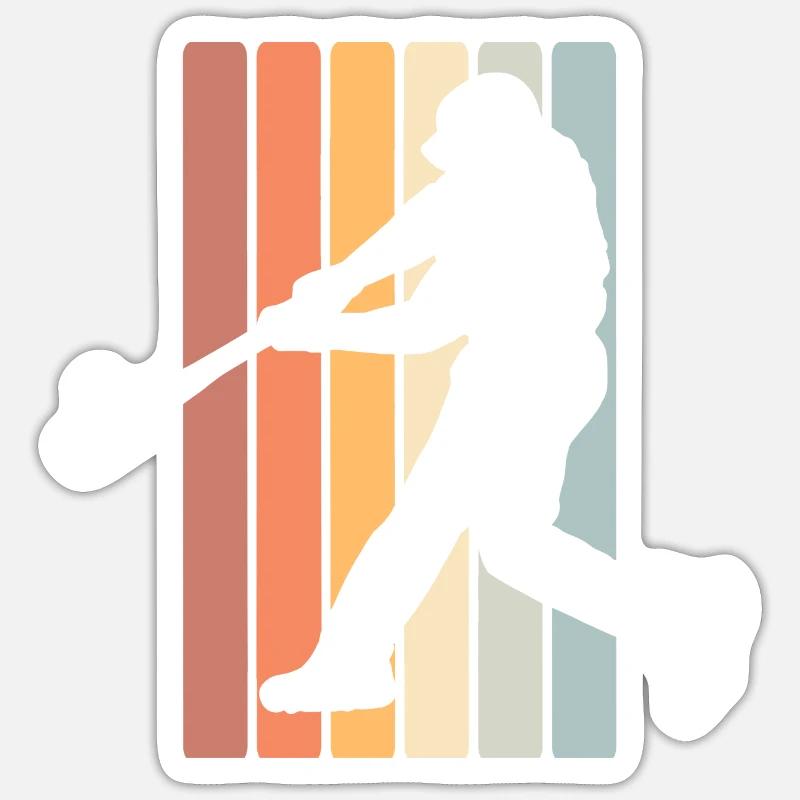 Baseball - Sticker size S (10 x 10 cm) - white matte