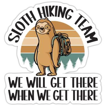 Herzschlag Bergsteiger mit Hund Wanderer Berg - Sticker Größe S (10 x 10 cm) - Mattweiß - Vorne