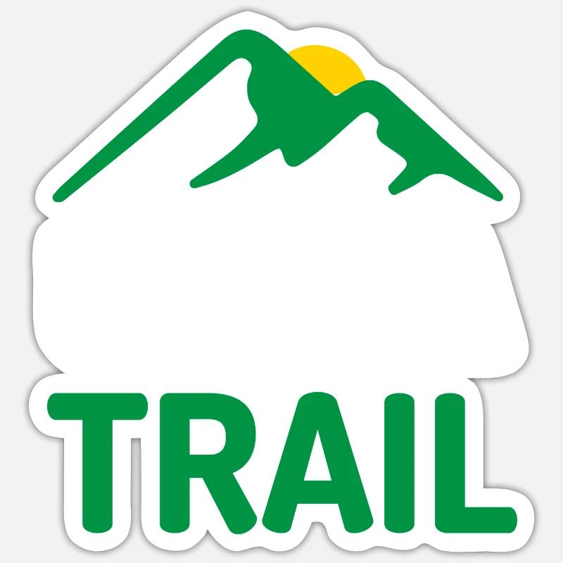 Ultra Trail - Sticker taille S (10 x 10 cm) - blanc mat