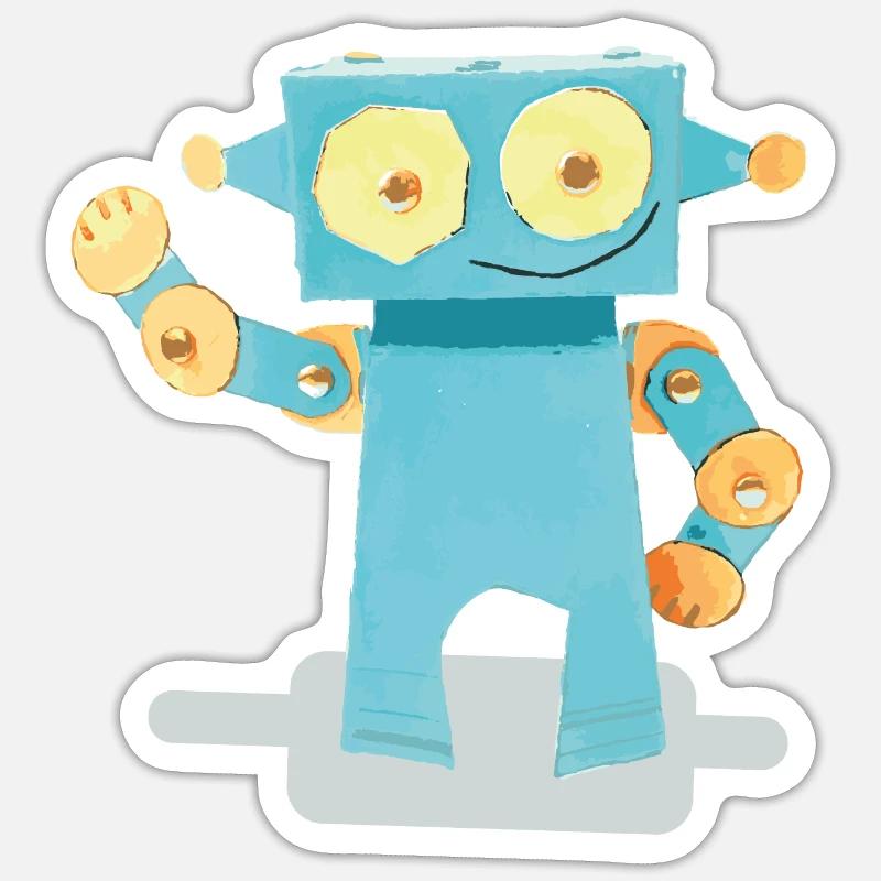 Rotot - Sticker size S (10 x 10 cm) - white matte