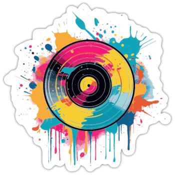 Vinyl Pastell - Sticker Größe S (10 x 10 cm) - Mattweiß - Vorne