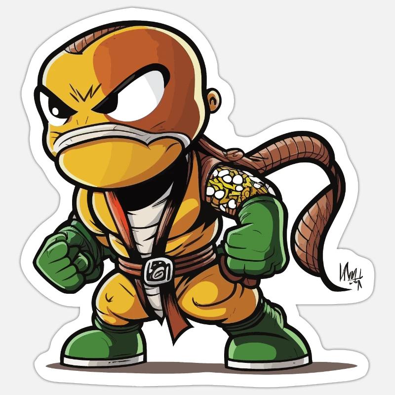 Slithering Savior Sticker size S (10 x 10 cm)