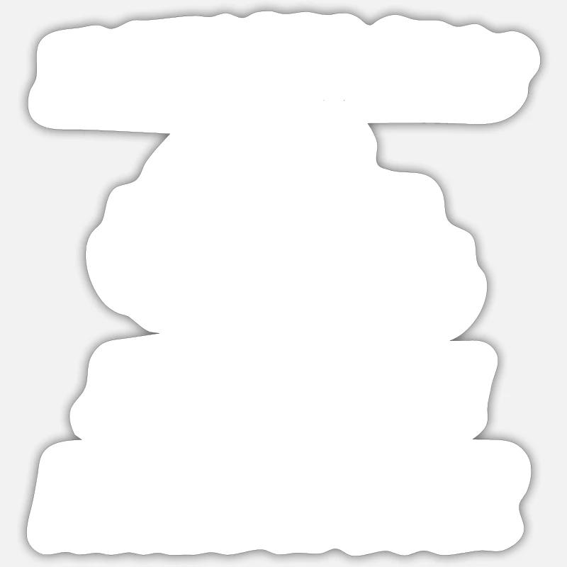 facile à voir - Sticker taille S (10 x 10 cm) - blanc mat