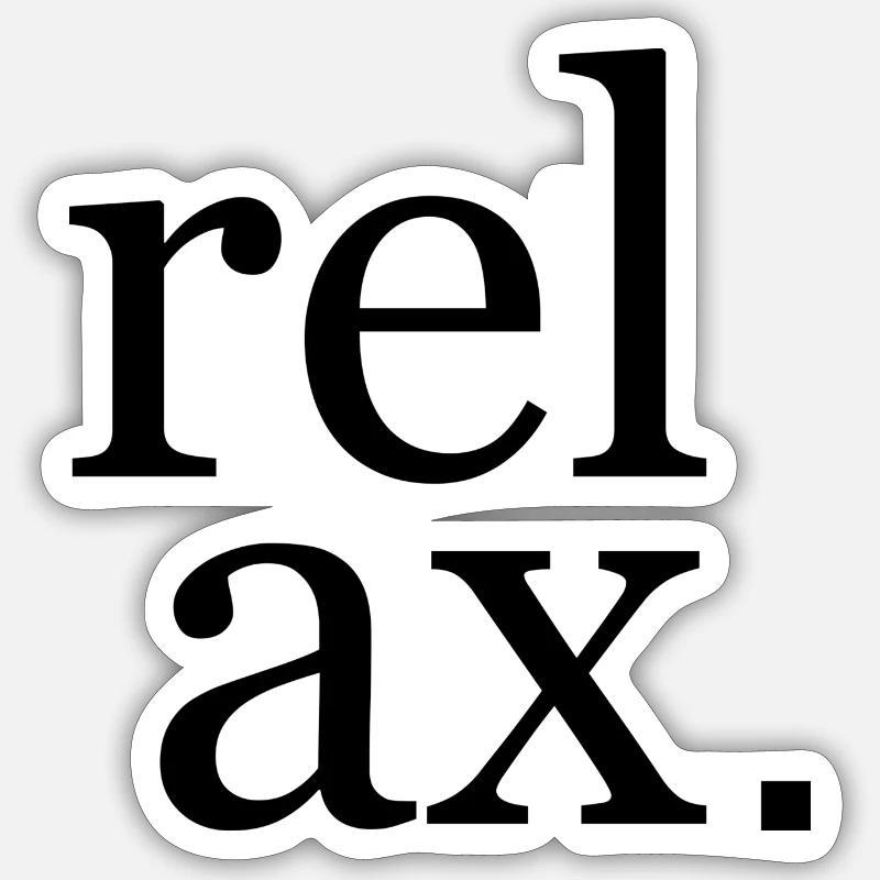 Relax Design Sticker size S (10 x 10 cm)