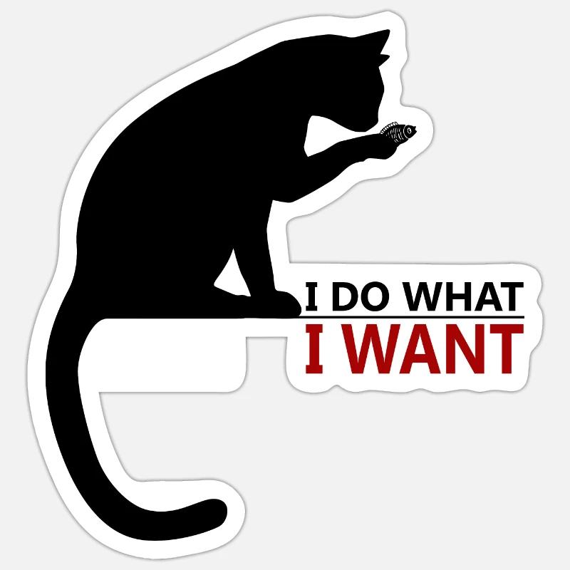 Ich mache, was ich will, Chat Sticker Größe S (10 x 10 cm)