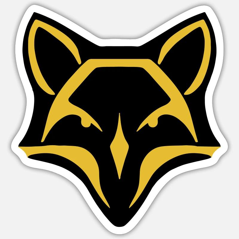 Stylized fox Sticker size S (10 x 10 cm)