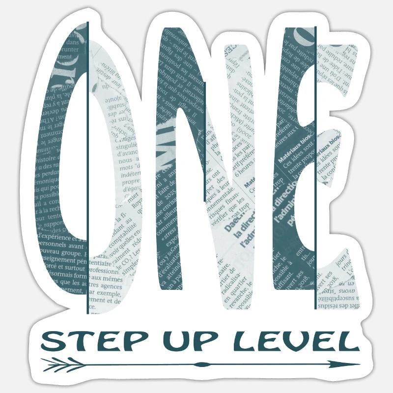 One - Sticker size S (10 x 10 cm) - white matte