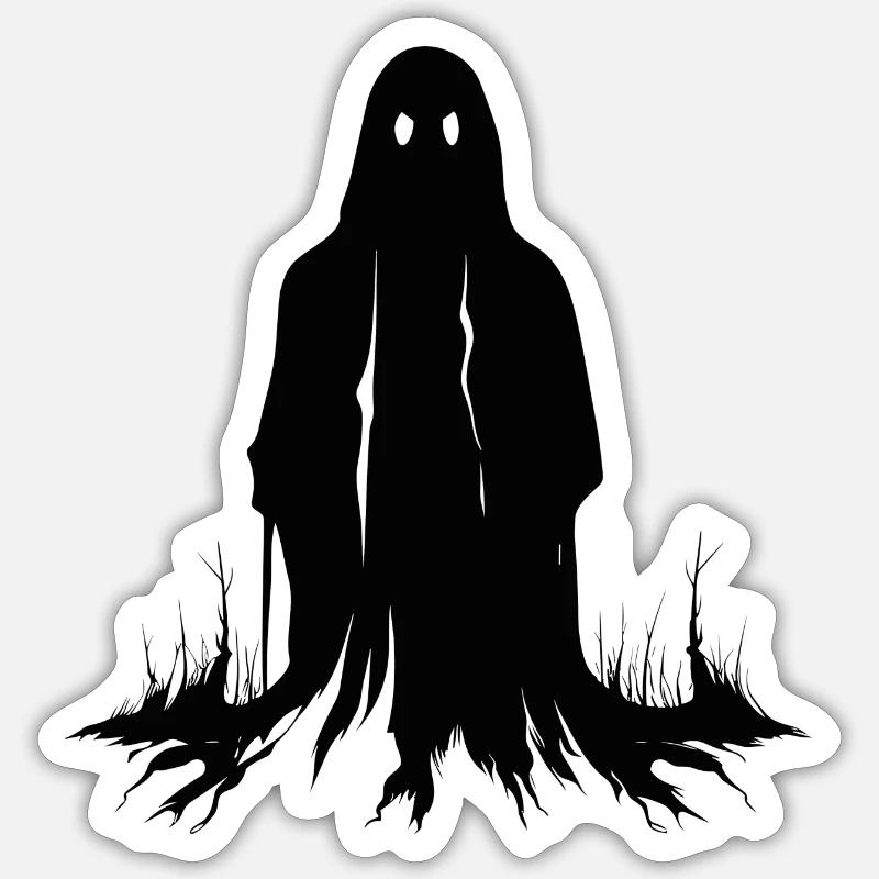 Incredeble Ghost - Sticker Größe S (10 x 10 cm) - Mattweiß