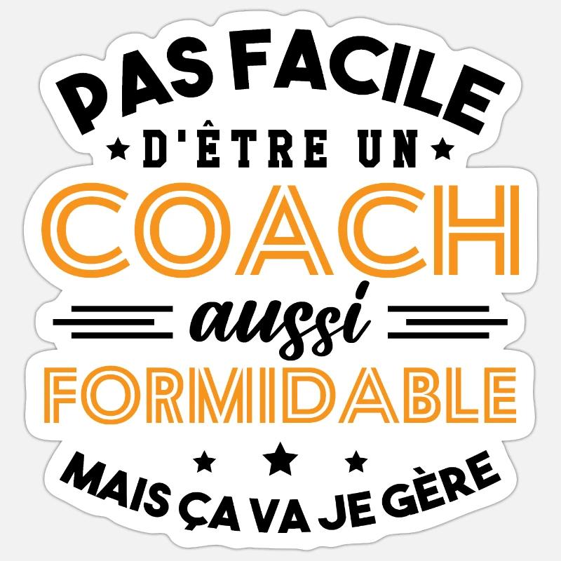 Cadeau Formidable pour Coach Formidable Sticker taille S (10 x 10 cm)
