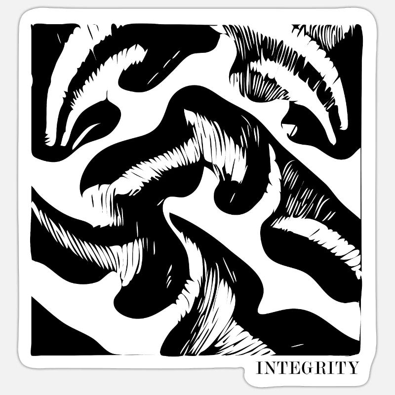 Integrity - Abstract Design Sticker size S (10 x 10 cm)