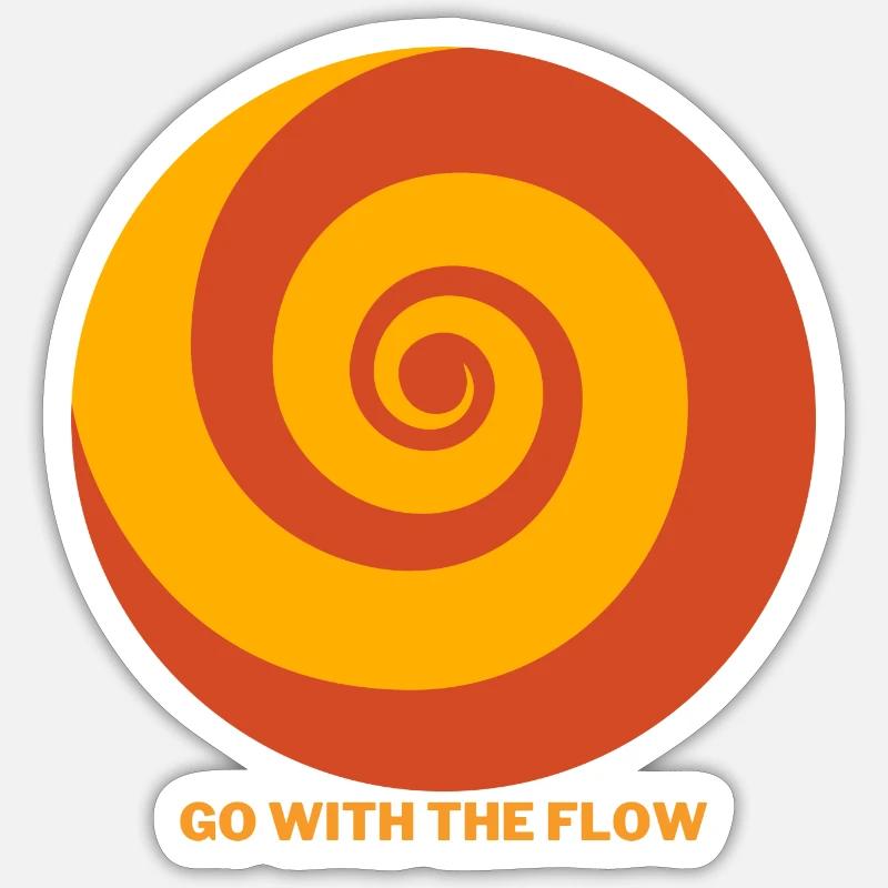 Go with the Flow Sticker size S (10 x 10 cm)